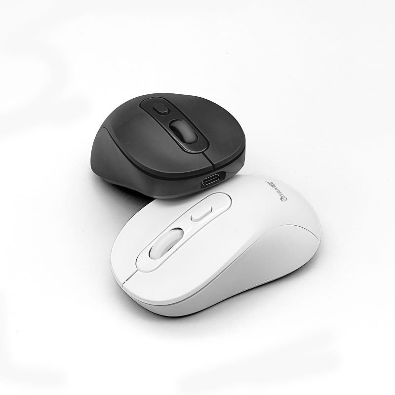 Recharging Rechargeable Dual Mode 2.4G Wireless BT Office Mouse Type C Computer Mice OEM for Brands